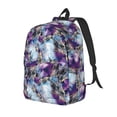 thumbnail image 1 of Rocae Purple Marble Texture for Canvas College Laptop Backpack for Men Women-Medium, 1 of 5