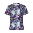 thumbnail image 1 of Rocae Purple Marble Texture for Men's Moisture-Wicking Crew Tee - T-Shirt for Sports, Outdoor Activities, and Casual WearX-Large, 1 of 9