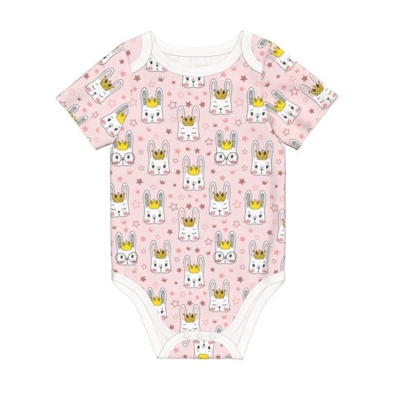 Rocae Queen For Rabbit for Baby Climbing Clothes Soft Baby Romper for Active Infants Comfortable and Breathable Crawling Jumpsuit Unisex Baby Outfit 9M