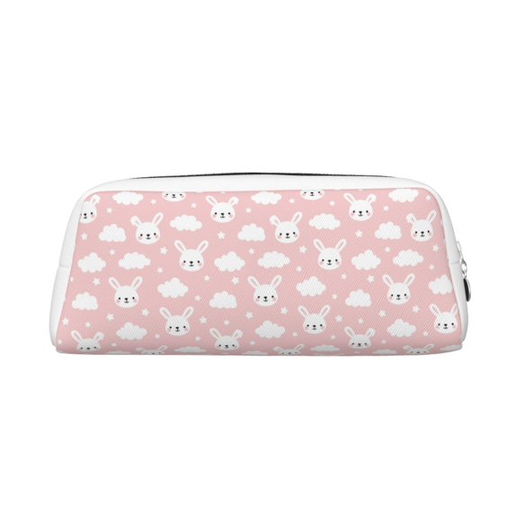 Rocae Rabbit And Cloud for Multifunctional Pen Organizer with Zipper Closure, Ideal for Tools, Gadgets, Cosmetics, Stationary,Travel Accessary