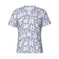 thumbnail image 1 of Rocae Rabbit And Floral for Men's Moisture-Wicking Crew Tee - T-Shirt for Sports, Outdoor Activities, and Casual Wear, 1 of 9