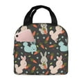 thumbnail image 1 of Rocae Rabbit Is Eating Carrots for Insulated Lunch Bag for Women Men,Large Lunch Box for Work School Picnic Hiking Daytrip, 1 of 5