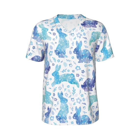 Rocae Rabbit2 for Breathable Men's Baseball T-Shirt Fashionable Casual Baseball Jersey, Moisture-wicking Sportswear 4X-Large