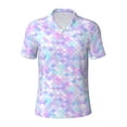 thumbnail image 1 of Rocae Rainbow Scales for Men's Short Sleeve Polo Shirt, Quick Drying Performance Moisture Wicking Sports Men's Golf Shirt 4X-Large, 1 of 9