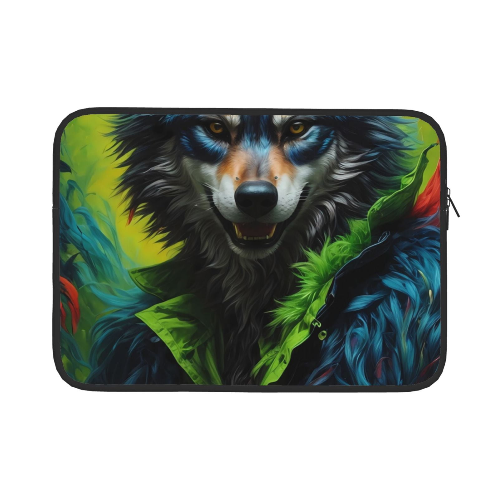 Rocae Realistic Style Wolf Warrior for Classic Slim Ergonomic Briefcase ...