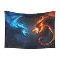 thumbnail image 1 of Rocae Red And Blue Fire Dragon C for Pet Blanket Dog Blanket Cat Blanket Soft Sleep for Small Medium Pet-Small, 1 of 8