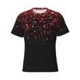 thumbnail image 1 of Rocae Red Glitter1 for Men's Moisture-Wicking Crew Tee - T-Shirt for Sports, Outdoor Activities, and Casual WearSmall, 1 of 9