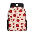 thumbnail image 1 of Rocae Red Ladybug print Computer bag with separate compartment, suitable for 15 inch laptop backpack, gift for men and women, 1 of 8