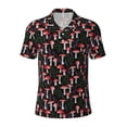 thumbnail image 1 of Rocae Red Mushrooms for Men's Short Sleeve Polo Shirt, Quick Drying Performance Moisture Wicking Sports Men's Golf Shirt 3X-Large, 1 of 9