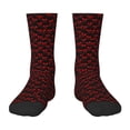 thumbnail image 1 of Rocae Red Skulls 4 for Girls Boys Crew Socks,Children's Socks, Kids Socks, Toddler Socks: Daily Wear with Kids School Uniform, 1 of 5