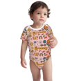 thumbnail image 1 of Rocae Retro 70s Hippie for Baby Cotton Short-Sleeve Bodysuits for Unisex Onesies Bodysuit-3 Months, 1 of 7