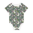 thumbnail image 1 of Rocae Retro Bunny Floral for Baby Climbing Clothes Soft Baby Romper for Active Infants Comfortable and Breathable Crawling Jumpsuit Unisex Baby Outfit, 1 of 8