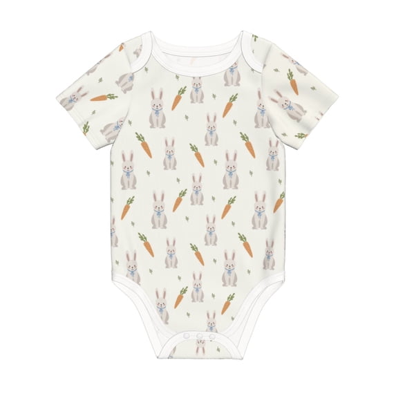 Rocae Retro Rabbit for Baby Climbing Clothes Soft Baby Romper for Active Infants Comfortable and Breathable Crawling Jumpsuit Unisex Baby Outfit 3 Months