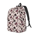 thumbnail image 1 of Rocae Retro Red Black Roses for Durable Canvas Backpack Leisure Large Bag Travel Rucksack Multi-function Backpack Small, 1 of 1