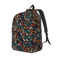 thumbnail image 1 of Rocae Retro Tape for Durable Canvas Backpack Leisure Large Bag Travel Rucksack Multi-function Backpack Medium, 1 of 8