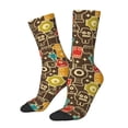 thumbnail image 1 of Rocae Robot and Monsters for Adult Socks Casual Athletic Stretchy Loose Socks for Women Men Non-Slip Middle Tube Socks, 1 of 6