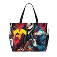 thumbnail image 1 of Rocae Rock Skull Singer for Large Women's Waterproof Beach Bag Tote with 7 Pockets Pool Bag for Travel Gym Vacation, 1 of 6