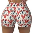 thumbnail image 1 of Rocae Roosters for Women's Quick-Dry Running Shorts,Ladies Active Athletic Apparel Yoga Workout Gym Running Volleyball Spandex Shorts Medium, 1 of 9