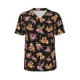 thumbnail image 1 of Rocae Rose Flower Bear for Breathable Men's Baseball T-Shirt Fashionable Casual Baseball Jersey, Moisture-wicking Sportswear Medium, 1 of 9