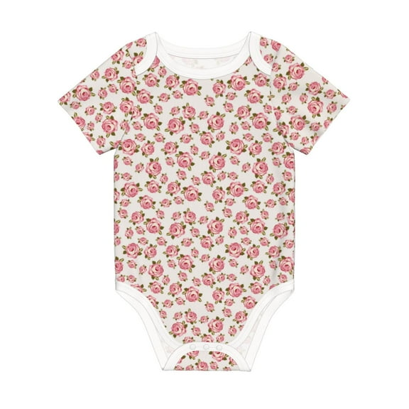 Rocae Rose Flowers for Baby Climbing Clothes Soft Baby Romper for Active Infants Comfortable and Breathable Crawling Jumpsuit Unisex Baby Outfit 12 Months