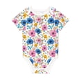 thumbnail image 1 of Rocae Rose Flowers for Baby Climbing Clothes Soft Baby Romper for Active Infants Comfortable and Breathable Crawling Jumpsuit Unisex Baby Outfit 9M, 1 of 8