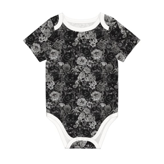 Rocae Rose Flowers for Baby Climbing Clothes Soft Baby Romper for Active Infants Comfortable and Breathable Crawling Jumpsuit Unisex Baby Outfit 9M