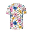 thumbnail image 1 of Rocae Rose Flowers for Breathable Men's Baseball T-Shirt Fashionable Casual Baseball Jersey, Moisture-wicking Sportswear X-Large, 1 of 9