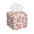 thumbnail image 1 of Rocae Rose Flowers for High-grade Leather Tissue Box, Exquisite Fashionable Design, Office Tissue Box, Waterproof Family Tissue Box, 1 of 8