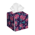 thumbnail image 1 of Rocae Rose Flowers for High-grade Leather Tissue Box, Exquisite Fashionable Design, Office Tissue Box, Waterproof Family Tissue Box, 1 of 8