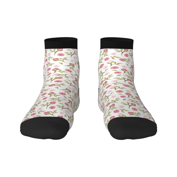 Rocae Rose Flowers for Premium Adult Socks,Comfortable, Breathable, and Durable Socks, Perfect for Everyday Wear