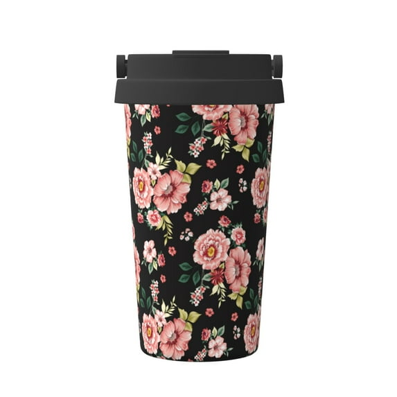 Rocae Rose Flowers for Stainless Steel Vacuum Insulated Tumbler Coffee Travel Mug Spill Proof with Lid