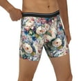 thumbnail image 1 of Rocae Colorful Flowers for Stretch Moisture-Wicking Underwear,Men's Underwear Boxer Briefs X-Large, 1 of 9