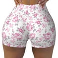 thumbnail image 1 of Rocae Rose Flowers for Women's Quick-Dry Running Shorts,Ladies Active Athletic Apparel Yoga Workout Gym Running Volleyball Spandex Shorts Medium, 1 of 9
