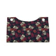 thumbnail image 1 of Rocae Roses Skulls Print Long Tissue Box Lid Durable Leather Tissue Box Lid Can Be Used as Modern Home Decoration, 1 of 9