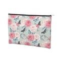 thumbnail image 1 of Rocae Roses and Butterflies for Cosmetic Bags for Women Paper Reusable Cosmetic Bag Travel Toiletry Organizer Capacity Multipurpose Zipper Pouch, 1 of 8