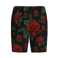 thumbnail image 1 of Rocae Roses for Men's Soft Sleep Pajama Shorts, Waistband and Pockets, 1 of 9