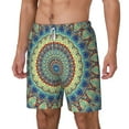 thumbnail image 1 of Rocae Round Mandala1 for Men's Swim Trunks Quick Dry With Two Side Pockets and One Lined Patch Pocket3X-Large, 1 of 9