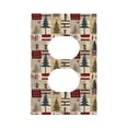 thumbnail image 1 of Rocae Rustic Plaid Forest Lodge for Decorator Light Switch or Receptacle Outlet Wall Plate,Polycarbonate Thermoplastic-Style S, 1 of 6