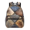 thumbnail image 1 of Rocae Rustic Tile Pattern Print Lightweight Casual Backpack Travel Hiking Backpack Carry on Laptop Backpack, 1 of 5