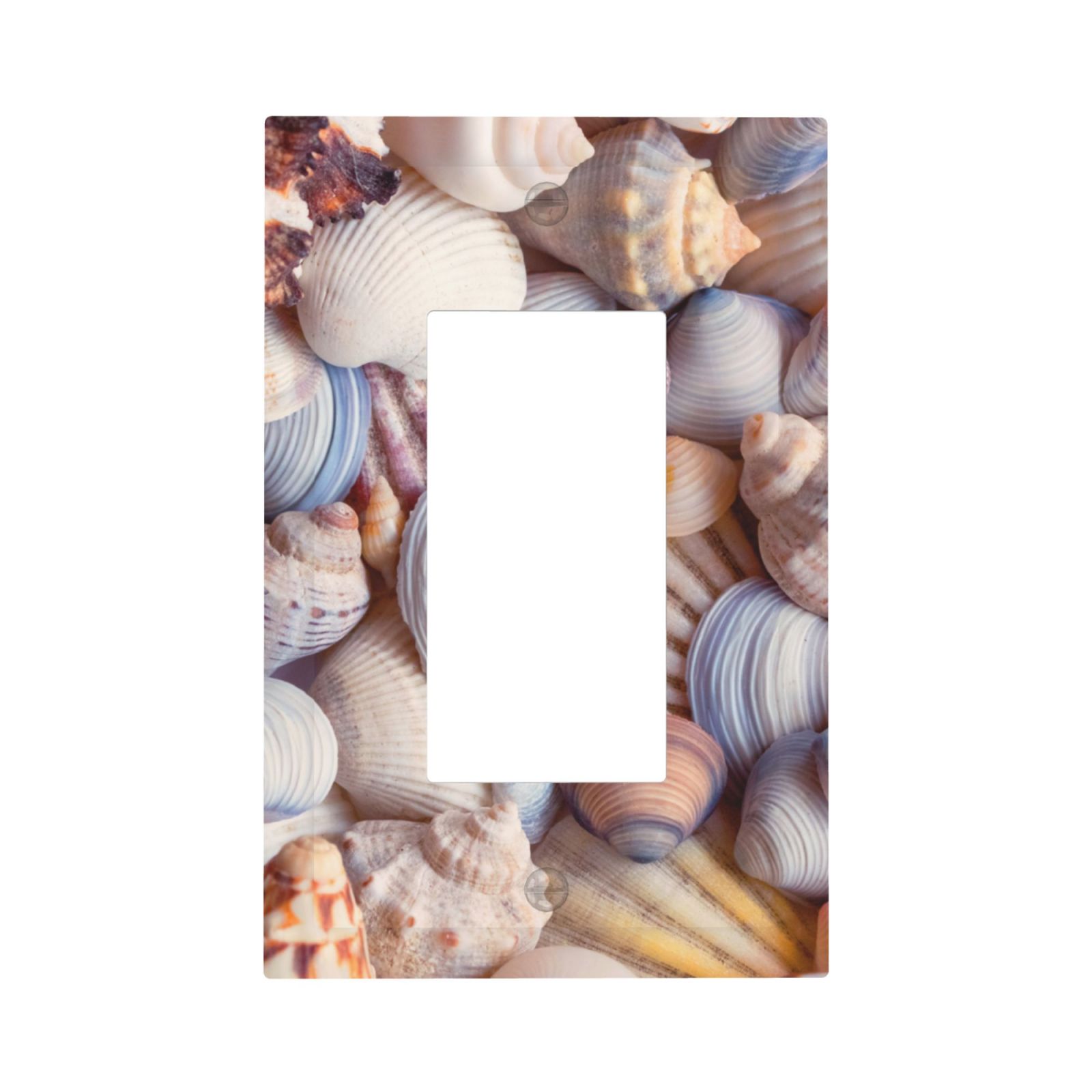 Shell Wall Cover Rocae Sea Shells for Decorator Light Switch or Receptacle Outlet Wall ...