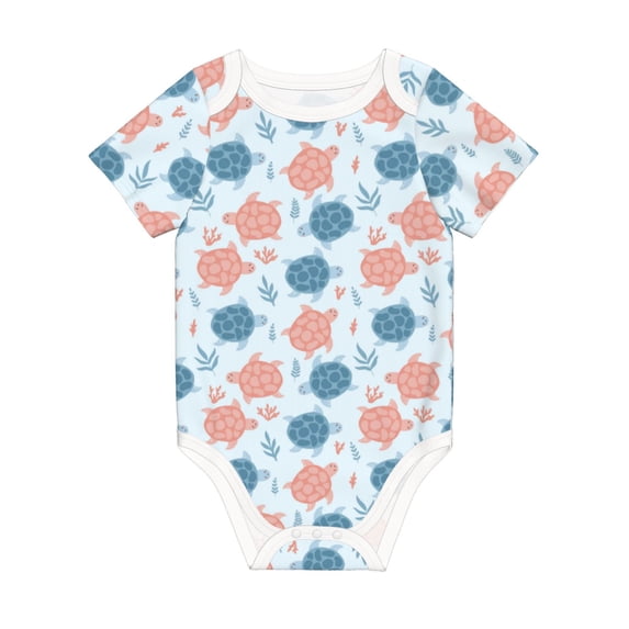 Rocae Sea Turtle for Baby Climbing Clothes Soft Baby Romper for Active Infants Comfortable and Breathable Crawling Jumpsuit Unisex Baby Outfit 12 Months