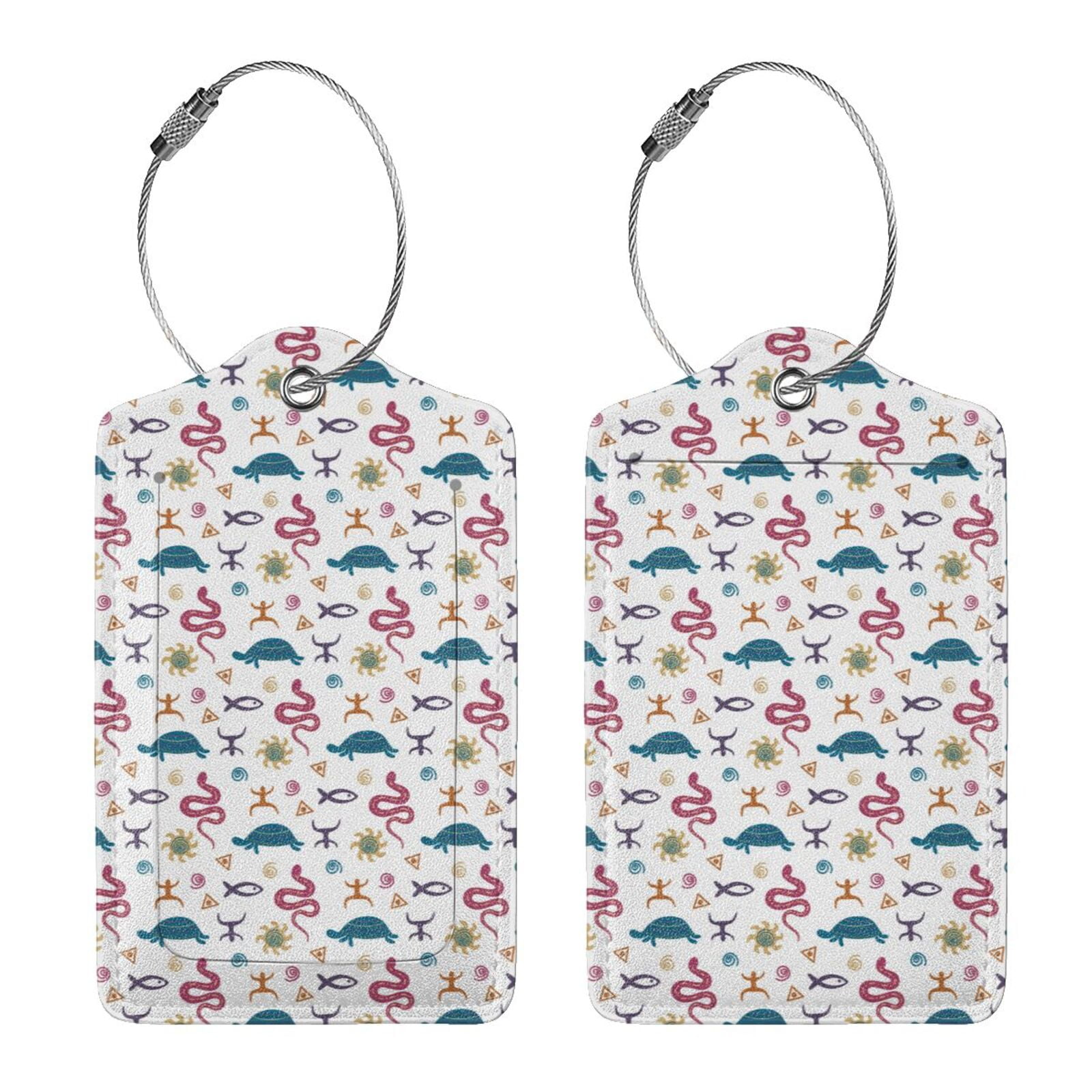 Rocae Sea Turtle for Leather Luggage Baggage Tags ID Label Privacy ...