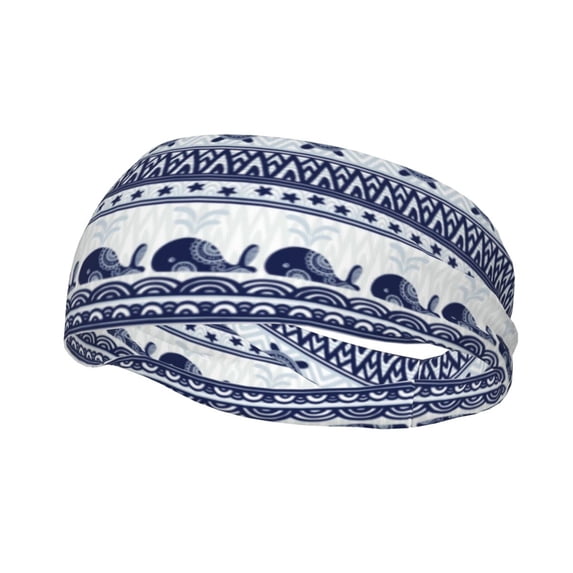 Rocae Sea Underwater Animals1 for Sweatbands Sports Headband for Men and Women,Fashion Sweat Bands Headbands for Running,Cycling,Football, Yoga, Fitness