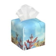 thumbnail image 1 of Rocae Sea and Fish for High-grade Leather Tissue Box, Exquisite Fashionable Design, Office Tissue Box, Waterproof Family Tissue Box, 1 of 8