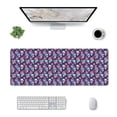 thumbnail image 1 of Rocae Skull flower blue for Gaming Mouse Pad, Mouse Pad Large, Office Computer Keyboard Mousepad, Keyboard and Mouse Pad with Stitched Edges,31.5 x 11.8 in, 1 of 1