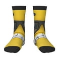 thumbnail image 1 of Rocae Smiling With Sunglasses for Girls Boys Crew Socks,Children's Socks, Kids Socks, Toddler Socks: Daily Wear with Kids School Uniform, 1 of 5