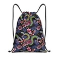 thumbnail image 1 of Rocae Snake And Flower for Gym Bag Drawstring Bags Gym Backpack for Gym, Travel, Sports, Swimming, Beach-Medium, 1 of 6