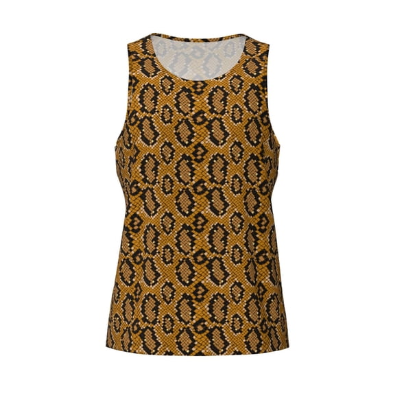 Rocae Snake Skin for Men's Workout Tank Top Men's Running Tank Top Dry Fit Athletic Workout Tank TopsMedium