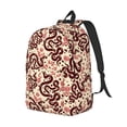 thumbnail image 1 of Rocae Snake for Durable Canvas Backpack Leisure Large Bag Travel Rucksack Multi-function Backpack Small, 1 of 1
