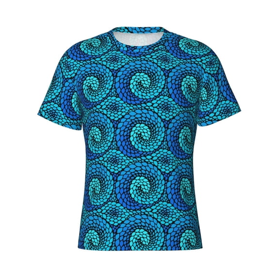 Rocae Snake for Men's Moisture-Wicking Crew Tee - T-Shirt for Sports, Outdoor Activities, and Casual WearX-Large